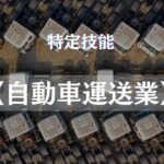 特定技能に新分野【自動車運送業】2024年問題と外国人ドライバーの雇用